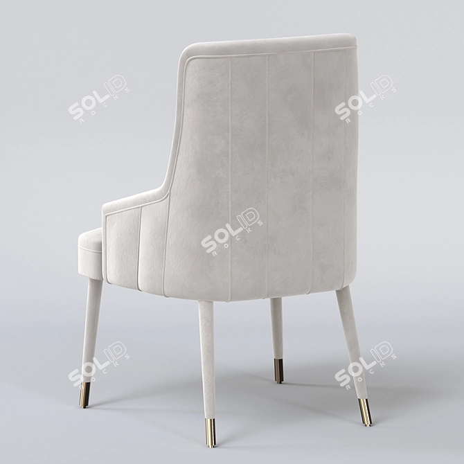 Elegant 1stdibs Dining Chairs(Set of 4) 3D model image 4