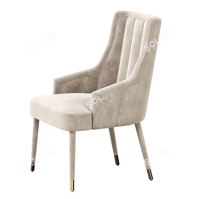 Elegant 1stdibs Dining Chairs(Set of 4) 3D model image 7