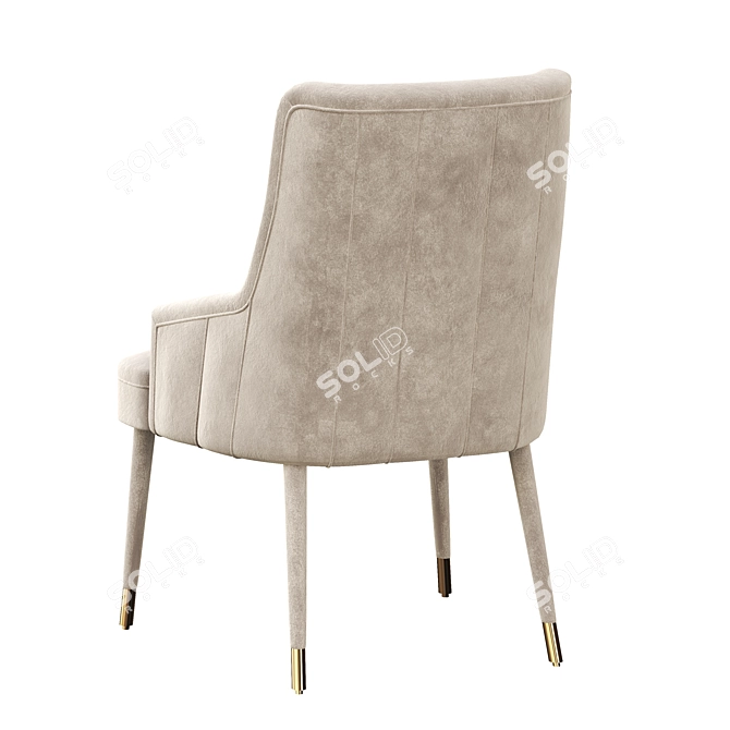 Elegant 1stdibs Dining Chairs(Set of 4) 3D model image 11