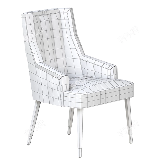 Elegant 1stdibs Dining Chairs(Set of 4) 3D model image 12