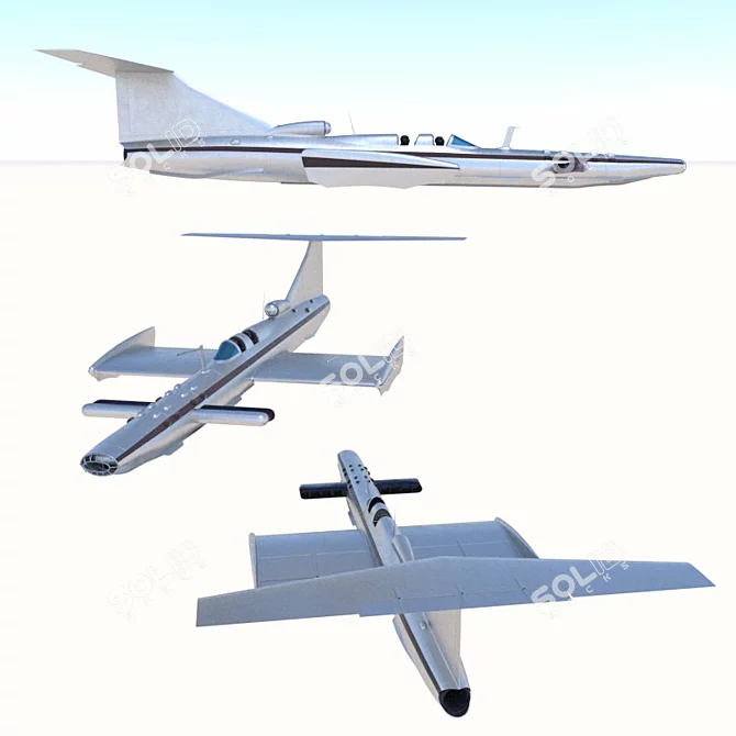 Soviet SM-2 Experimental Ekranoplan 3D model image 2