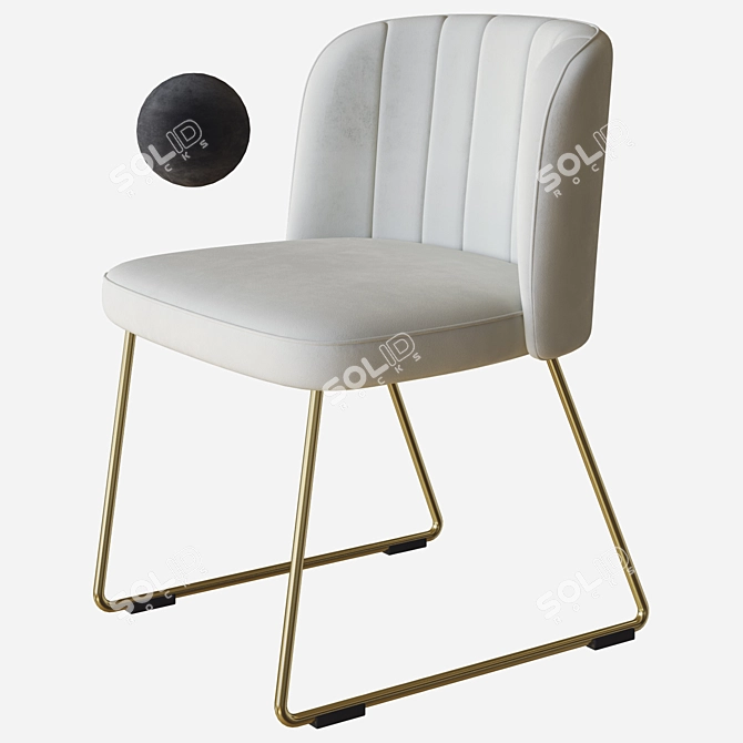 Gaia Chair: Sleek 3D Design 3D model image 1