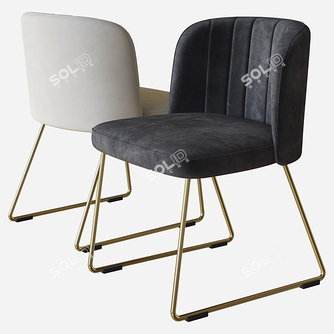 Gaia Chair: Sleek 3D Design 3D model image 3