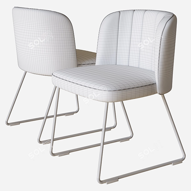 Gaia Chair: Sleek 3D Design 3D model image 4