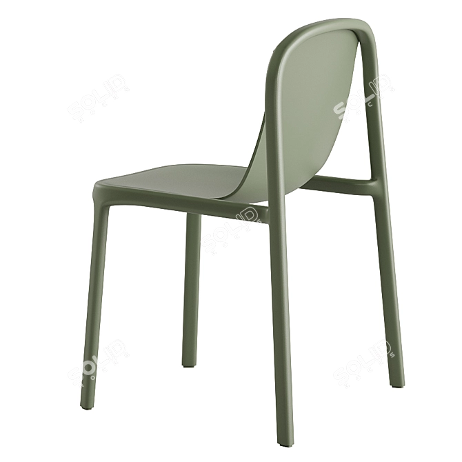 Eco-Strength Stackable Chair 3D model image 6