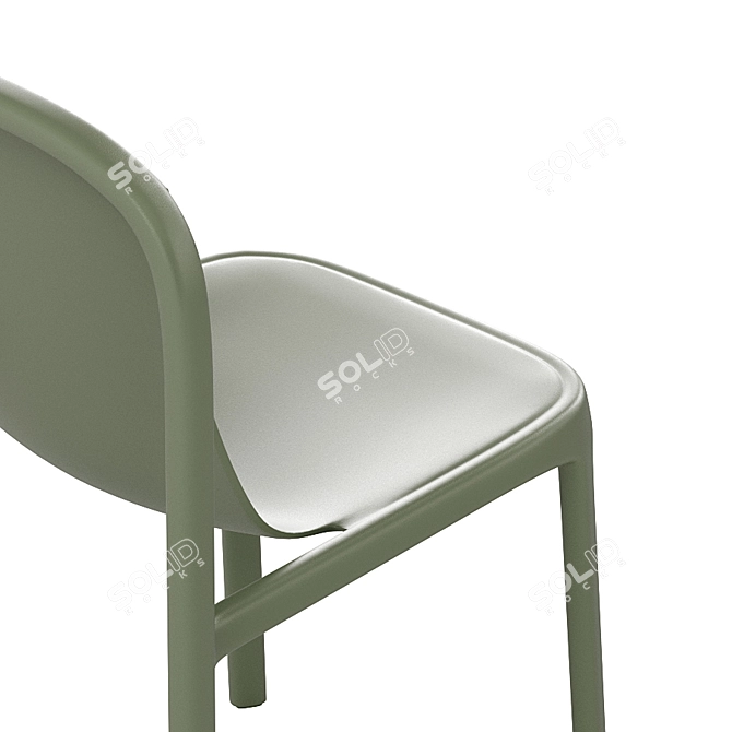 Eco-Strength Stackable Chair 3D model image 7