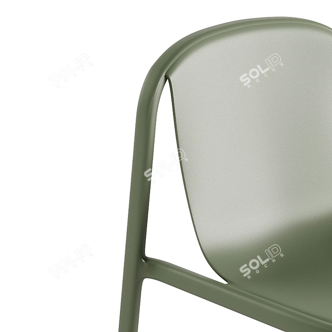 Eco-Strength Stackable Chair 3D model image 8