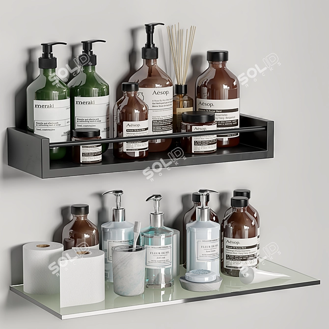 Modern 2015 Bathroom Accessories 3D model image 2