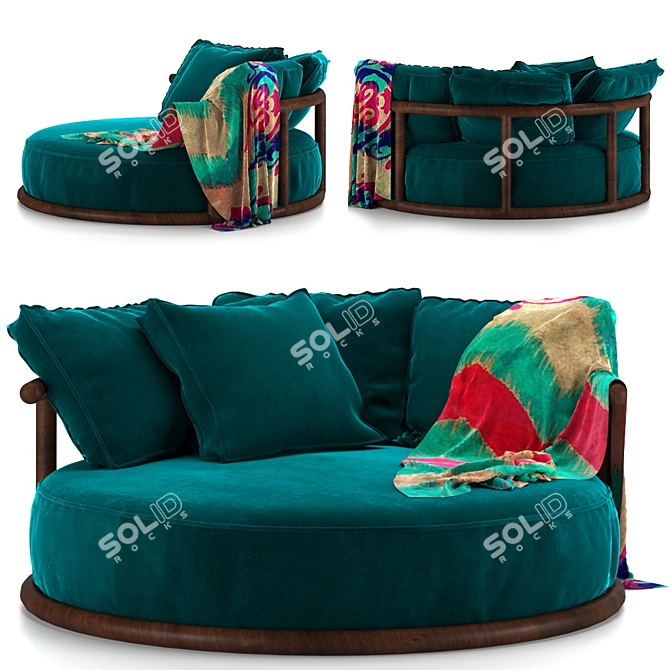 Icaro Luxe Sofa: Ultimate Comfort 3D model image 1