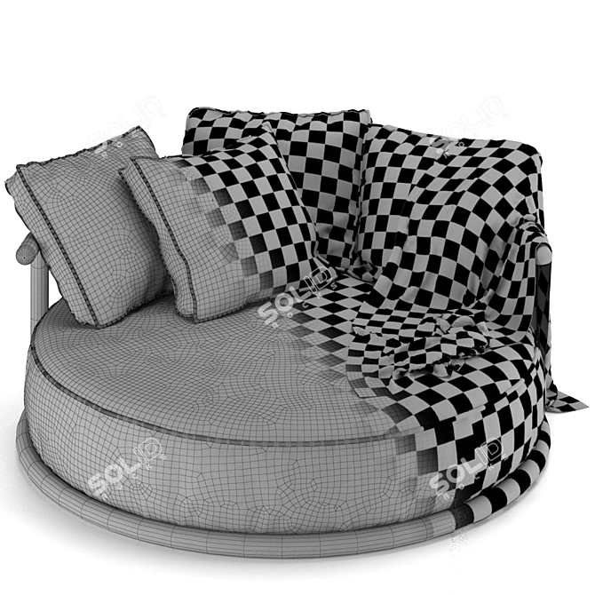 Icaro Luxe Sofa: Ultimate Comfort 3D model image 3