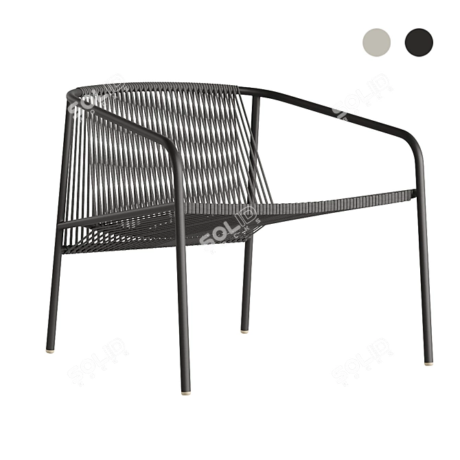 Lookout Outdoor Lounge Chair 3D model image 1