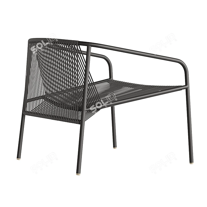 Lookout Outdoor Lounge Chair 3D model image 3