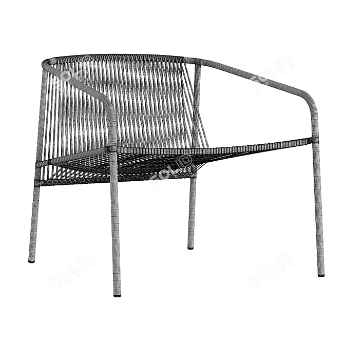 Lookout Outdoor Lounge Chair 3D model image 7