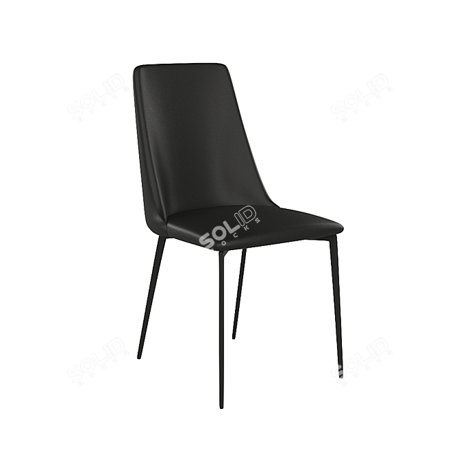 Elegant Jordie Side Chair 3D model image 1