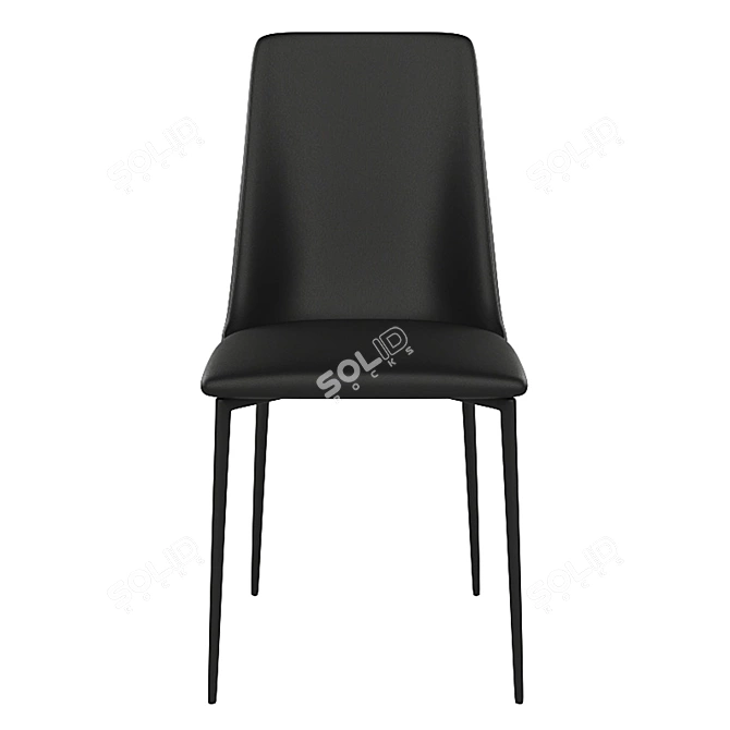 Elegant Jordie Side Chair 3D model image 7