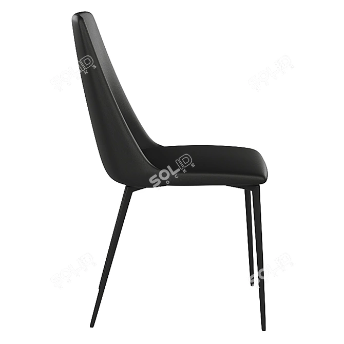 Elegant Jordie Side Chair 3D model image 10