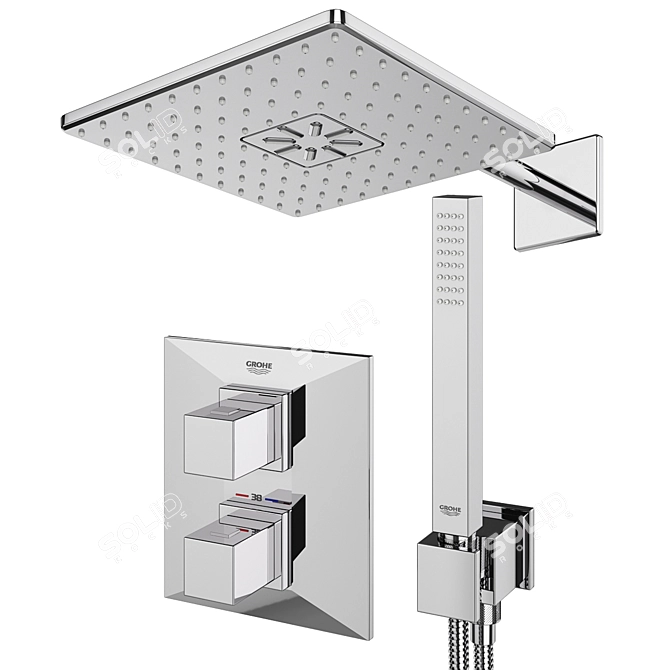 Title: Elite Shower Cubicles by Radaway & Ideal Standard 3D model image 6