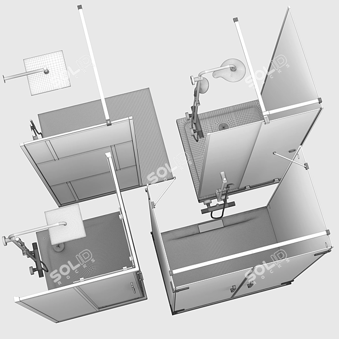 Stylish Shower Sets: Radaway, West One Bathrooms, Ideal Set 125 3D model image 6