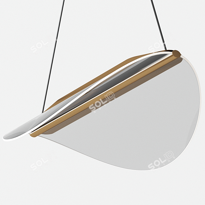 Stilnovo's Diphy PC Mirco Crosatto Pendant: Sleek LED PMMA Design 3D model image 2