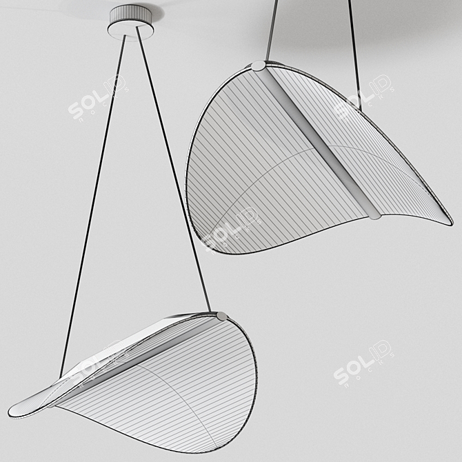 Stilnovo's Diphy PC Mirco Crosatto Pendant: Sleek LED PMMA Design 3D model image 4