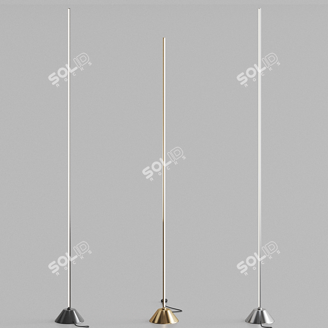 Modern German Designed LED Floor Lamp 3D model image 2