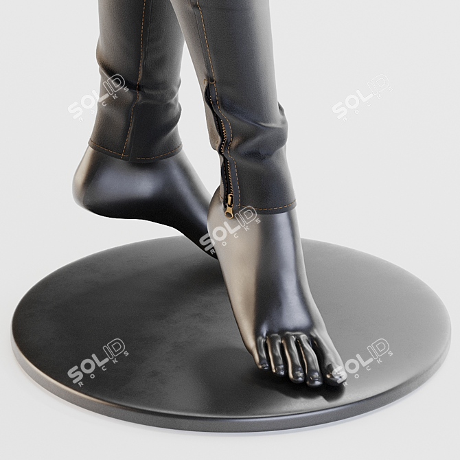 Black Mannequin Set 3D model image 6