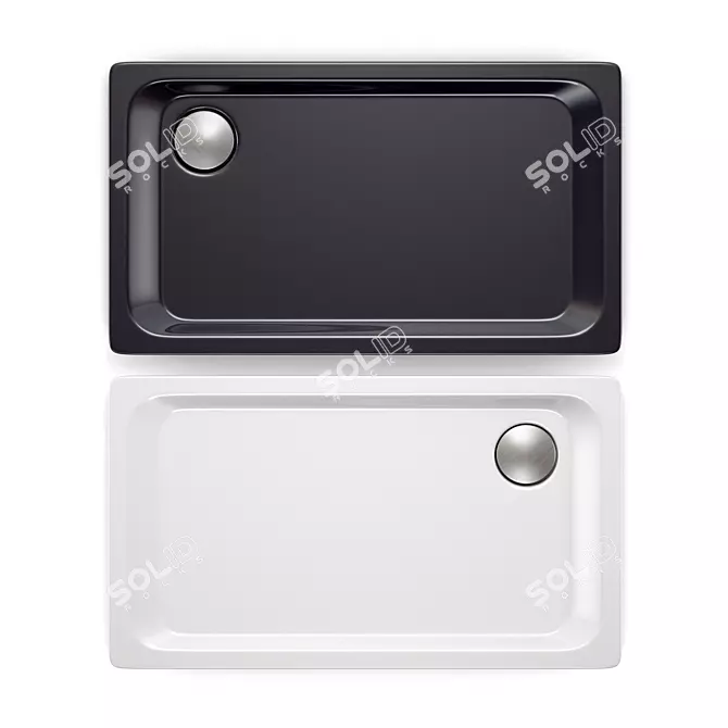 Elegant BLB Shower Tray: 140х80 Bliss 3D model image 1