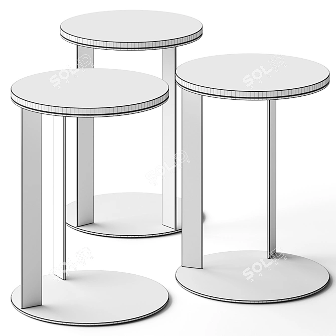  Stylish Vibieffe Side Table 3D model image 2