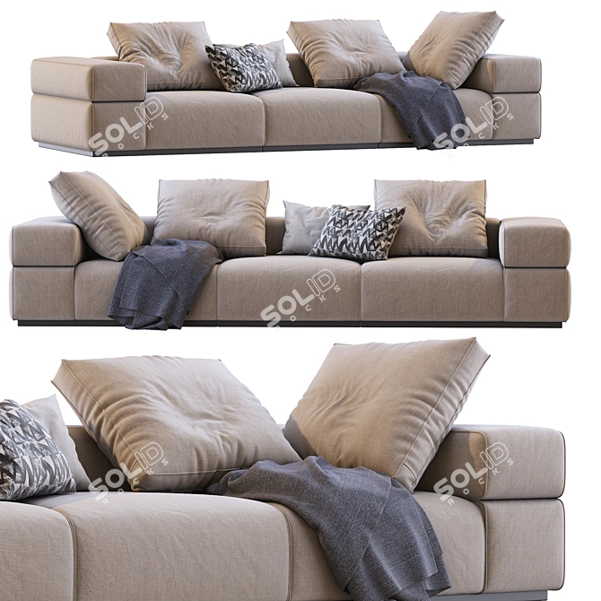 Brick Lane Modular Sofa 3D model image 1