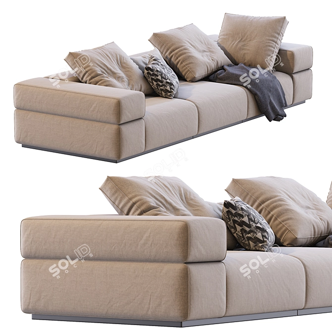 Brick Lane Modular Sofa 3D model image 2