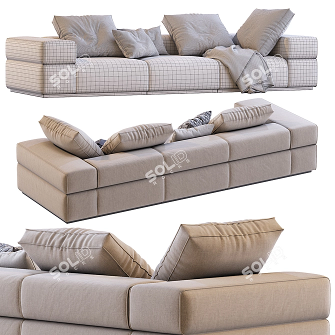 Brick Lane Modular Sofa 3D model image 5