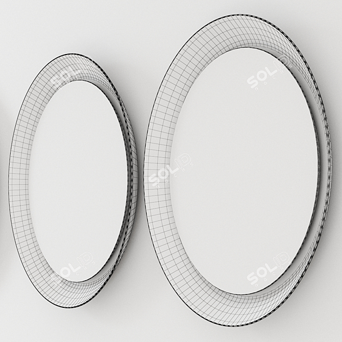  Illuminated Round Mirror: Happy D.2 Plus 3D model image 4