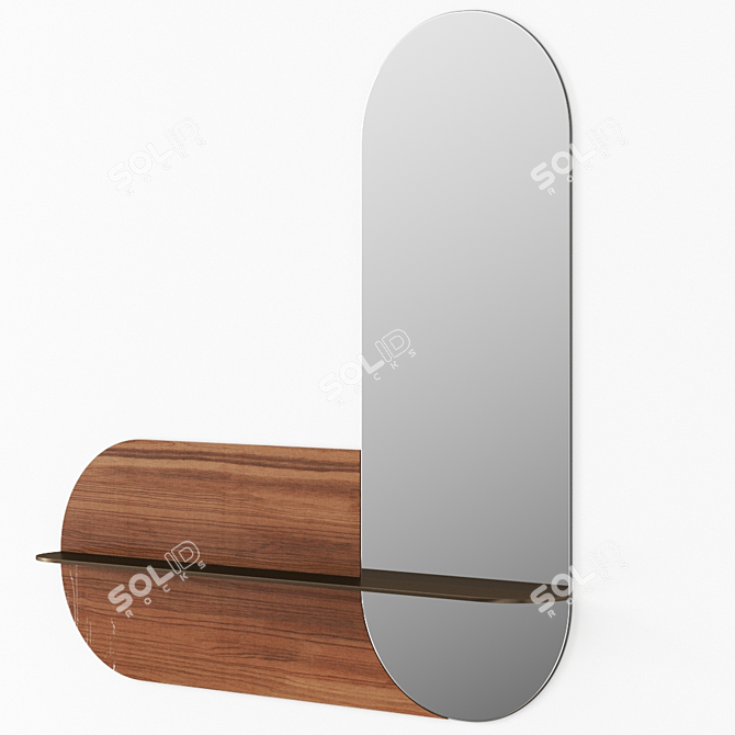 Rolf Benz 936 Oval Mirror 3D model image 1