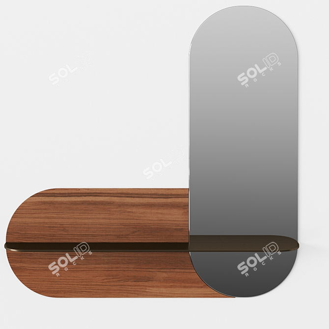 Rolf Benz 936 Oval Mirror 3D model image 2