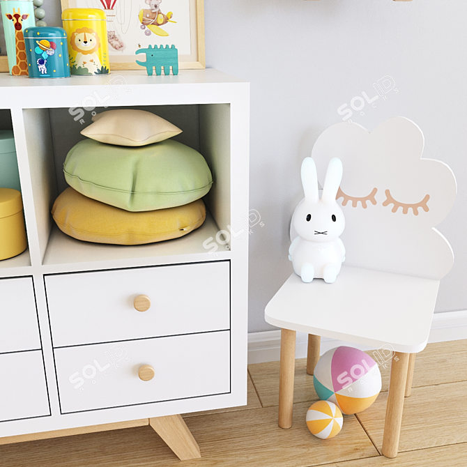 Dreamy Kids Room Set 3D model image 4