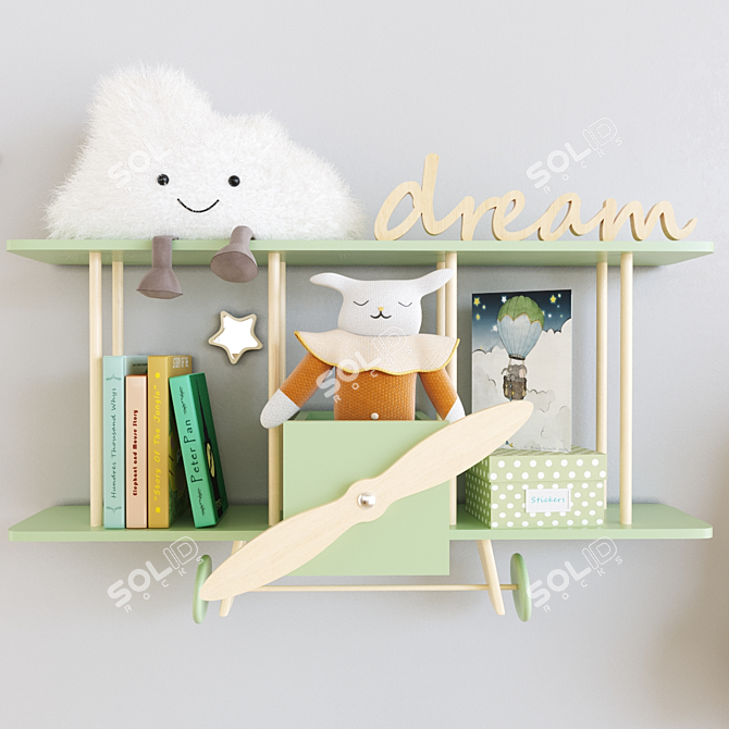Dreamy Kids Room Set 3D model image 7