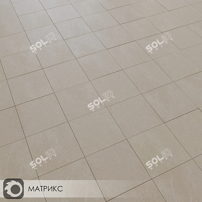 Matrix 30x30 Ceramic Floor Tile 3D model image 4