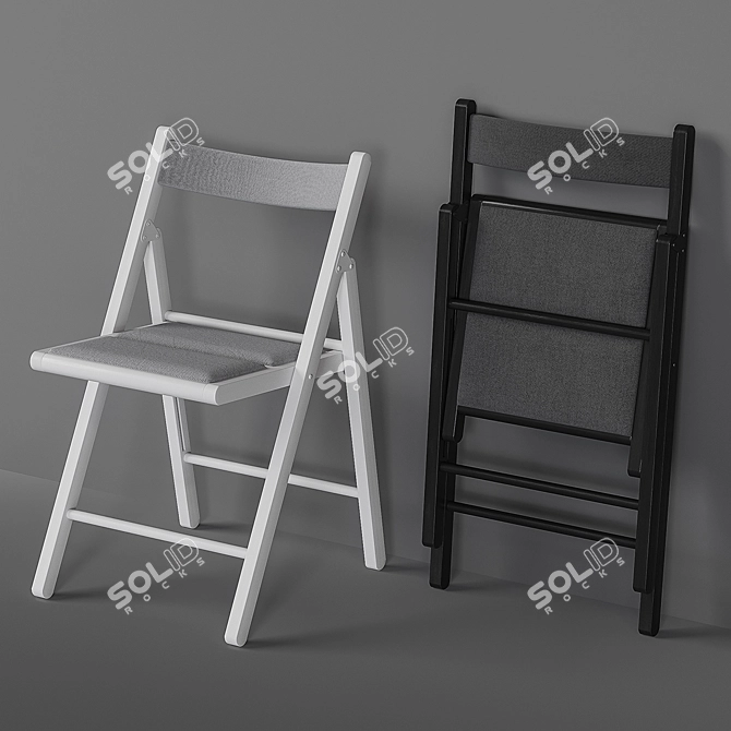 Portable Terje Folding Chair 3D model image 1