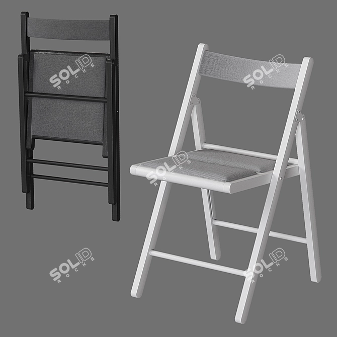 Portable Terje Folding Chair 3D model image 8