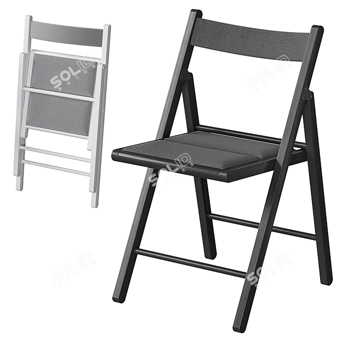 Portable Terje Folding Chair 3D model image 10