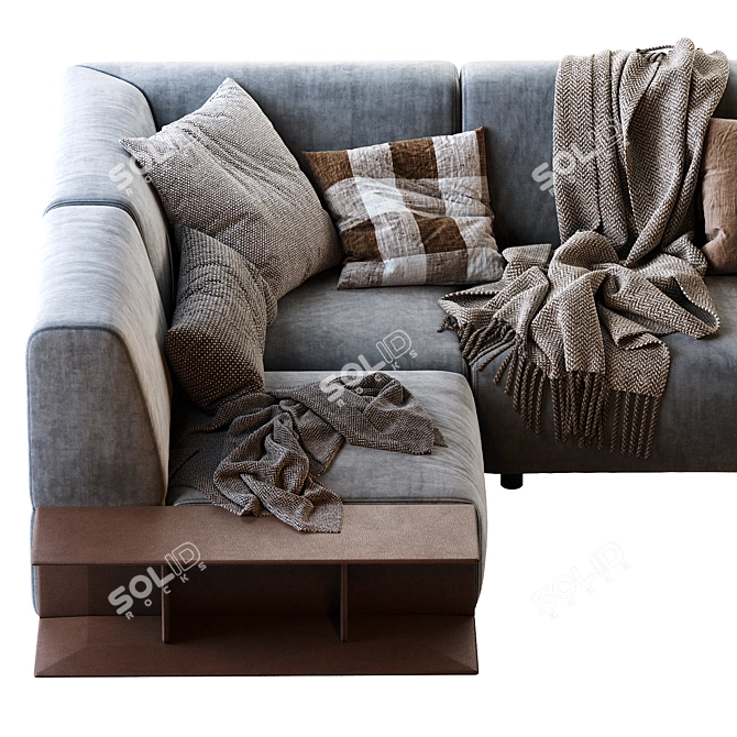 Modern Aston Sofa 290x220x86 3D model image 5