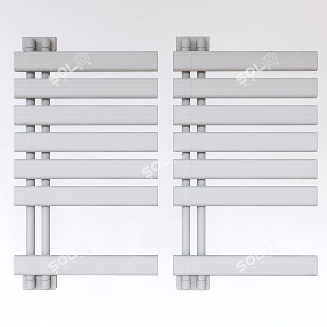 Sleek Rail System: Versatile Design 3D model image 2