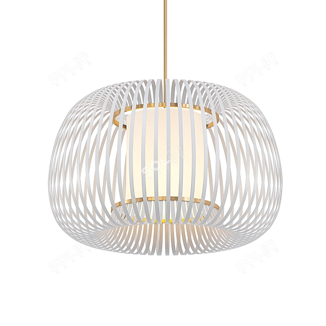 Elegant Mia Pendant Light 3D model image 1