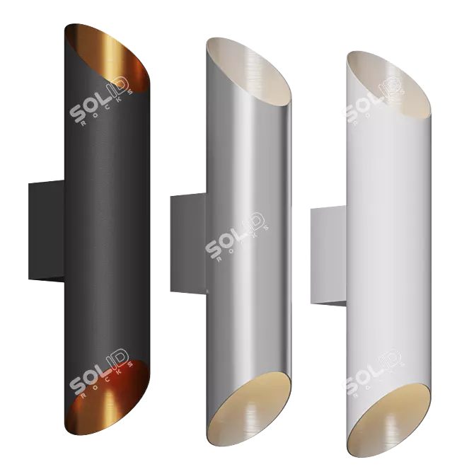 Agolada LED Outdoor Wall Light 3D model image 1