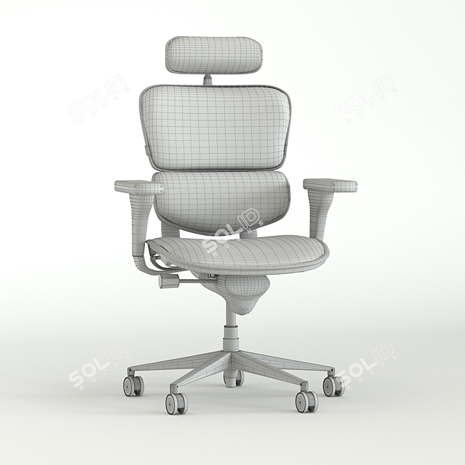 Texteres Office Chair Set 3D model image 3