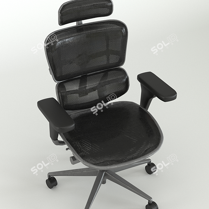 Texteres Office Chair Set 3D model image 5