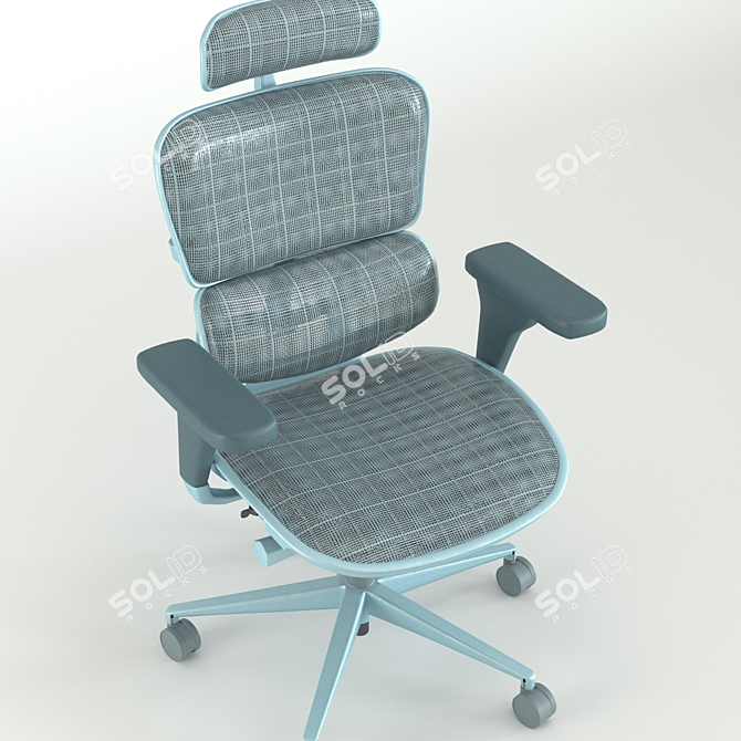 Texteres Office Chair Set 3D model image 6