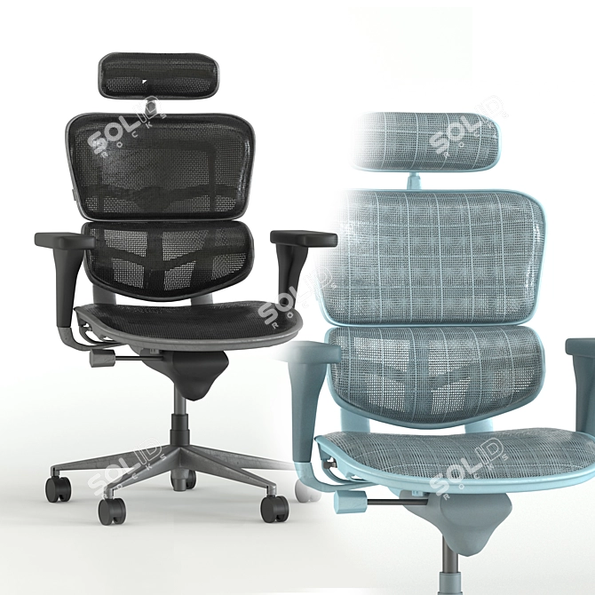 Texteres Office Chair Set 3D model image 8