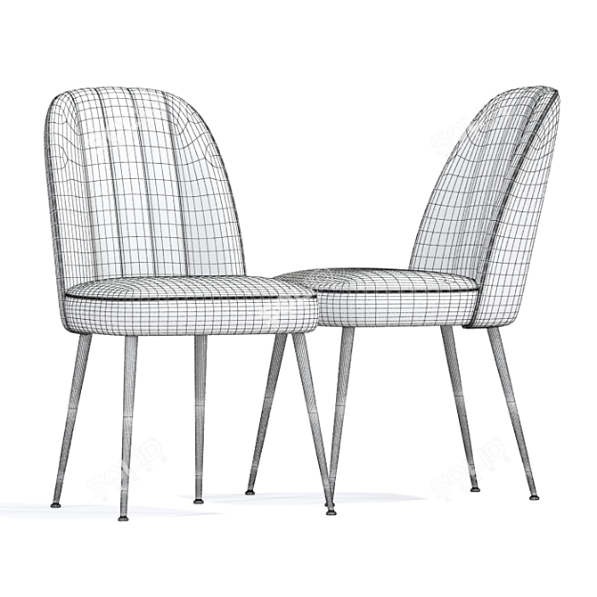 Stella Dining Chairs Set 3D model image 4