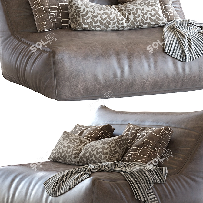 Levi Bean Bag Sofa: Stylish & Comfortable Addition 3D model image 4